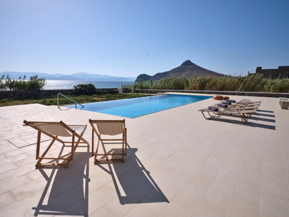 Luxury Seafront Villa in Tsoukalia, Paros