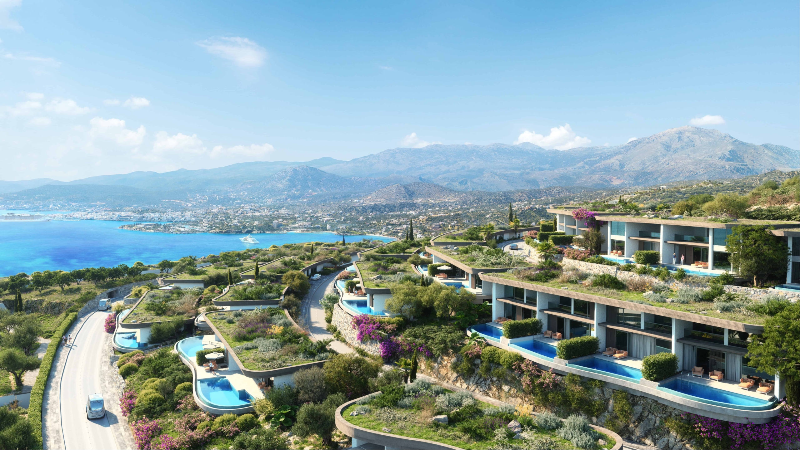 Hilltop Residences in Elounda